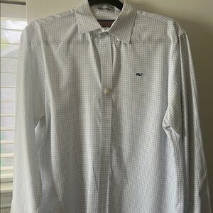 Men's White Checkered Shirt -Vineyard Vines